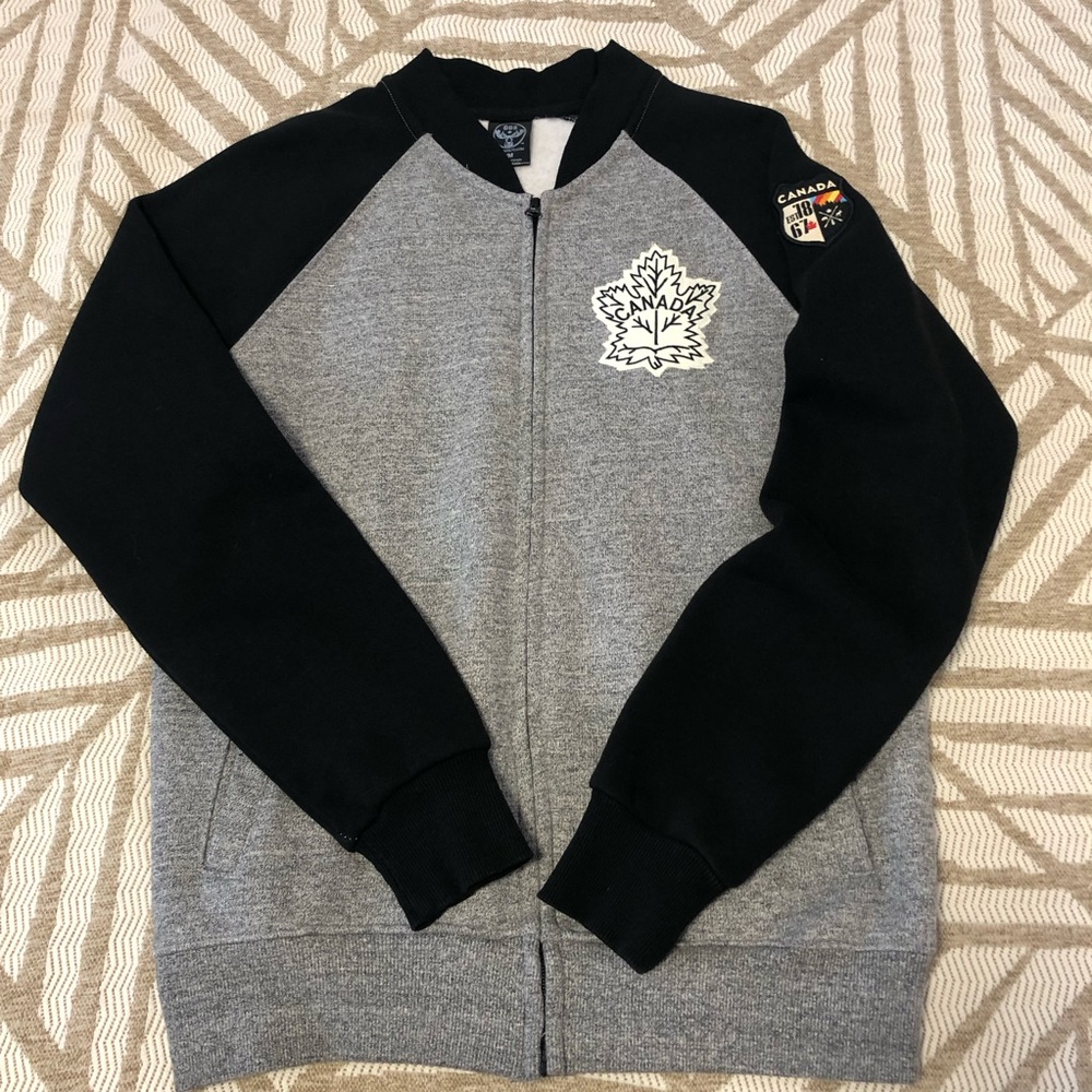 Canada Maple Leaf Patch Full Zip Up Jacket - image 5